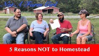 5 Reason NOT to Homestead: Collaboration With Living Traditions Homestead