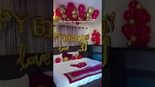 Birthday room decoration| romantic room decoration| room decoration for girlfriend birthday