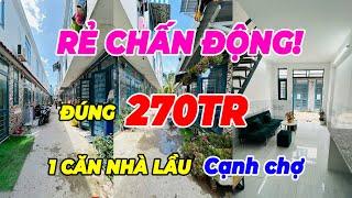 ️Đền tiền nếu ở đâu bán rẻ hơn! Nhà thật giá thật đúng 270tr, nhà lầu có 2wc, đất ở lâu dài.