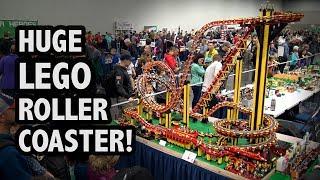 Motorized Giant LEGO Roller Coaster | Bricks Cascade 2018