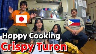 Crispy Turon Cooking in Japan | Google Translate |  Filipino Single Father in Japan