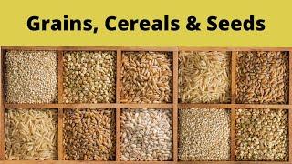 Grains, Cereals & Seeds | Grains Vocabulary | Names of Grains, Cereals & Seeds in English | Millets