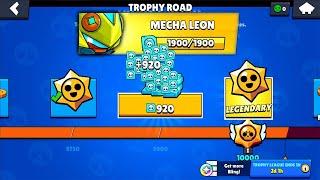 FINALLY!!! MECHA LEON!!! LEGENDARY CREDITS !!10,000 TROPY ROAD! 11 NEW BRAWLERS BRAWL STARS UPDATE!