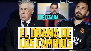 ANCELOTTI 'DESESPERA' HASTA A SU CUERPO TÉCNICO CON HACER LOS CAMBIOS TAN LENTO POR SISTEMA Y MAL