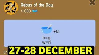 Rebus Of The Day Zoo 27 December | Zoo Rebus Of The Day | Rebus Of The Day Zoo Code