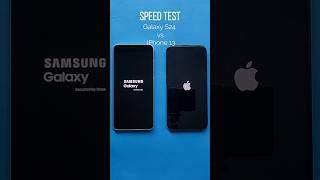 Galaxy S24 vs iPhone 13 Speed Test #shorts #shortvideo #galaxys24 #iphone13