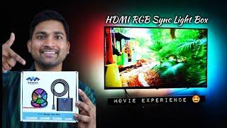 Rexxar HDMI Sync Box Smart LED Strip Light  | HDMI Sync Box Installation | Movie Gaming Etc | Hindi