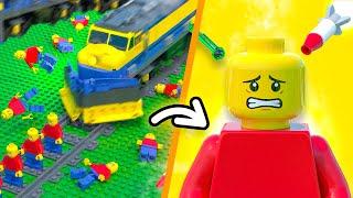 Testing Lego Train Weapons Against Minifigures