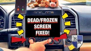 2015-2023 FORD F-150 DEAD OR FROZEN SCREEN FIXED FAST & EASY! HOW TO RESET FORD SYNC RADIO ANY MODEL