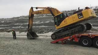 KOMATSU 400 pc!Сьезд с трала!