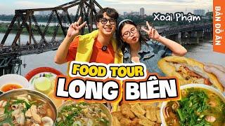 FOOD TOUR LONG BIÊN cùng Ninh Titô và @xoaiphm // Bún đậu lòng, bánh mì u Vân, bún cá biển, phở gà