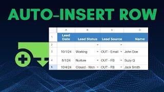 Automatically Insert a New Top Row in Google Sheets with Apps Script