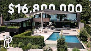 Inside a $16,800,000 CANADIAN Modern Mansion with Stunning OCEAN Views!