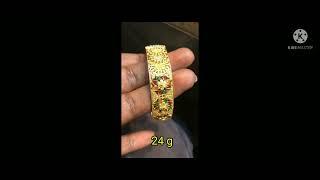 Latest Gold Big Bangle Design With Weight 2022 |Syamala Chethi Vanta|Nellore