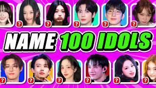 CAN YOU NAME THESE 100 KPOP IDOLS IN JUST 3 SECONDS | KPOP QUIZ