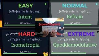 SPEEDTYPIST WINS SPELLING BEES IN EVERY DIFFICULTY....