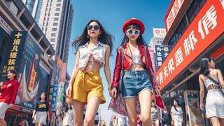 CHINA GIRL MEJORES STREET FASHION outfits trend 2025#fashion #streetstyle#beach#tryonhaul#try#2025