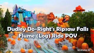 [HD] Dudley Do-Right's Ripsaw Falls POV - Log Ride - Islands of Adventure