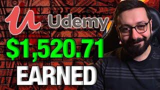 Udemy Earnings Report #6: Is Udemy Passive Income?!