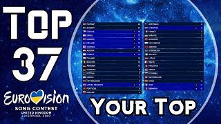 Eurovision 2023 | Voting Simulation | Your Top 37