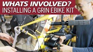 Quick look at the hub motor ebike conversion process