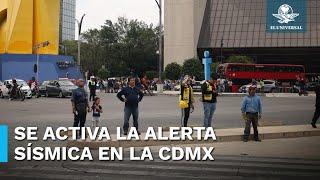 ¡¡¡SUSTOTE!!! Suena la alerta sísmica en la CDMX