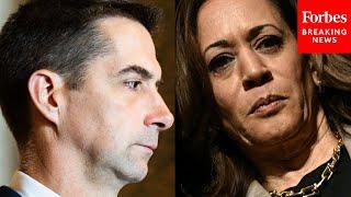 'She Might Make Joe Biden Look Competent!': Tom Cotton Shreds Kamala Harris At PA Trump Rally