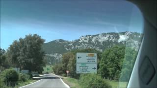 Scenic Drive through Sierra de Grazalema Natural Park in Andalucia, Spain