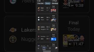 NBA Basketball Scores #nationalbasketballassociation