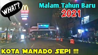 Suasana Pergantian Tahun Baru 2021 Di Kota Manado