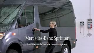 Mercedes-Benz Sprinter 2024 | Hoe u de stoel en het stuur kunt afstellen