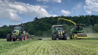 Senáže 2024 | JD 8r, 6m,8500i, Claas Arion 530, 420