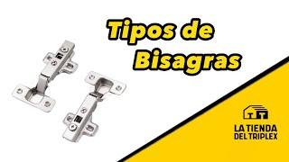 Diferentes tipos de bisagra.