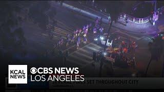 Sheriff Robert Luna discusses the law enforcement response in downtown LA