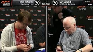 Magic the Gathering GP Birmingham 2018 Semifinals Legacy