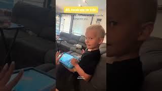 A perfect example how an IPAD can be BENEFICIAL #sahm #screentime #parenting #ipadkid #deaf #asl