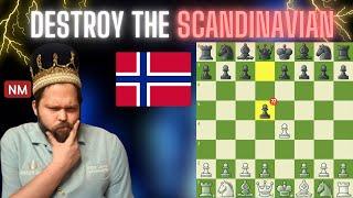 How to CRUSH the Scandinavian Defense │ Game Review