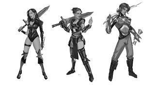 Character design sketching