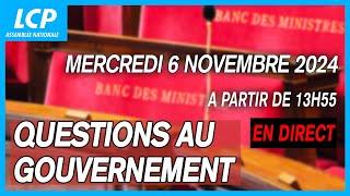 Questions au Gouvernement à l'Assemblée nationale - 06/11/2024