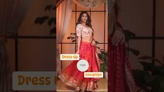 GRWM for reception party with muhenera.com bridal collection saree blouse #indianwedding #bridalwear