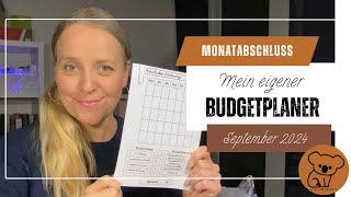 September Budget | Monatsabschluss | Was für ein Monat| Mein Budgetplaner | #umschlagmethode