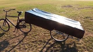 Little test ride in the park with my bicycle caravan