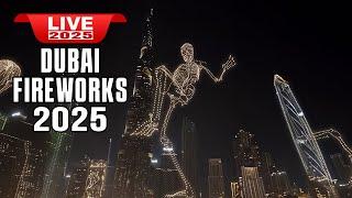 Live Dubai 2025 Happy New Year Fireworks, Countdown Show at Burj Khalifa  Real time Live on UAE