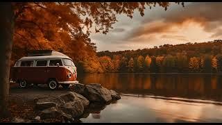 Chill music - Vanlife  by the lake. Relaxing music, Bossa Nova, Piano Guitar Violin Harp, Campervan,