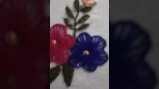Eest and unique flower embroidry tutorial step by step...#handembroidery #embroidery