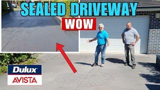 Re-Seal & Coloring Your Old Driveway, Bringing it Back to New!!! With Avista Concrete Sealer