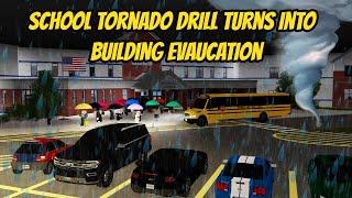 Greenville, Wisc Roblox l Realistic School Tornado Drill EVAUCATION - Voice Roleplay