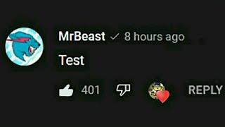 only MrBeast can comment on this video