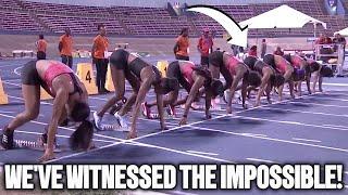 We've Never Seen The Women's 100m Like This