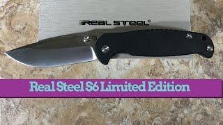 Real Steel S6 Limited Edition knife titanium framelock with G10 scale VG-10 steel blade